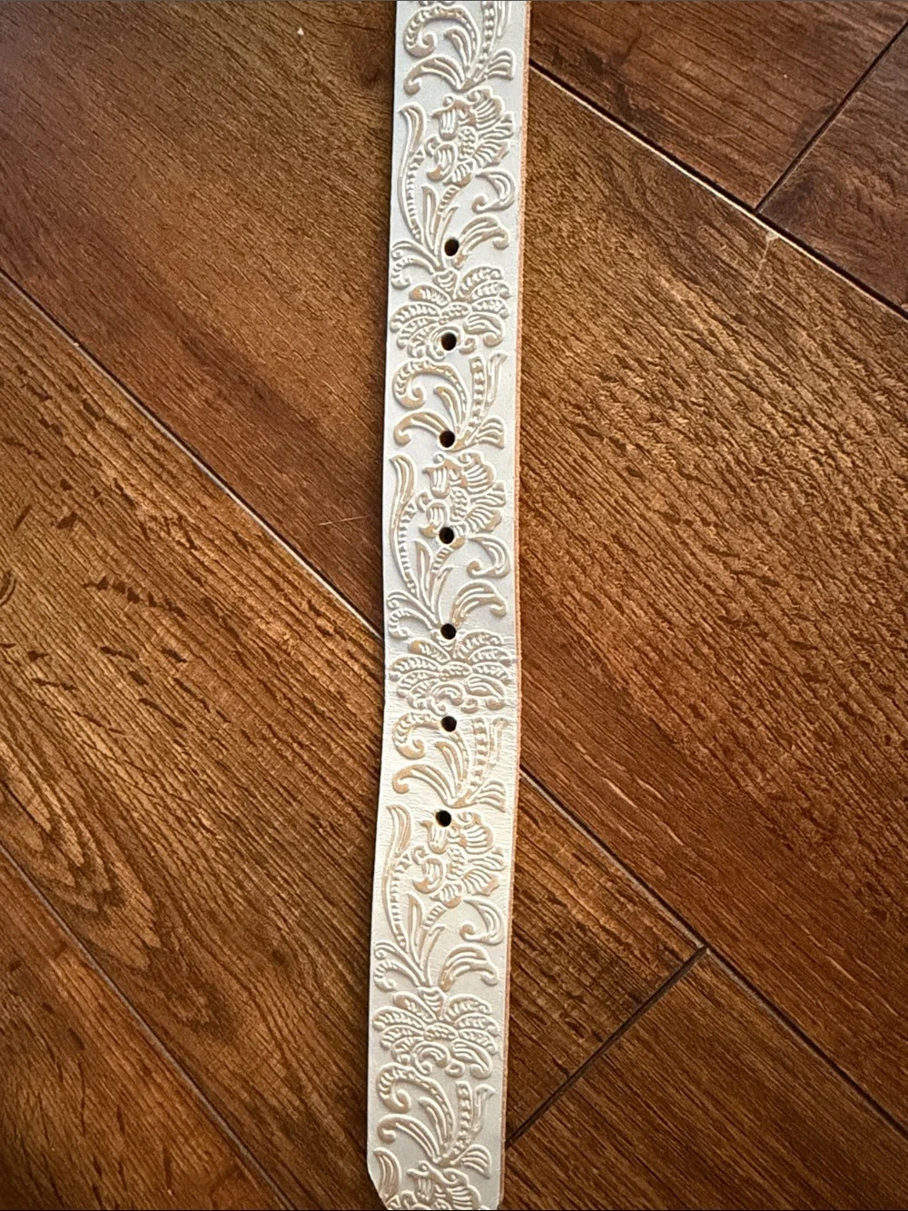 Genuine Full Grain Leather Belt Strap in Light Tan